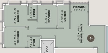 3 BHK Flat in Tirupati Paradise in Narendrapur, Kolkata - Image 909187