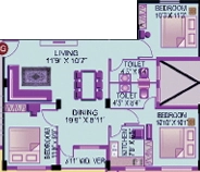 3 BHK Flat in Todi Sunny Skyline in Garia, Kolkata - Image 909190