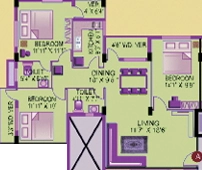 3 BHK Flat in Todi Sunny Skyline in Garia, Kolkata - Image 909192