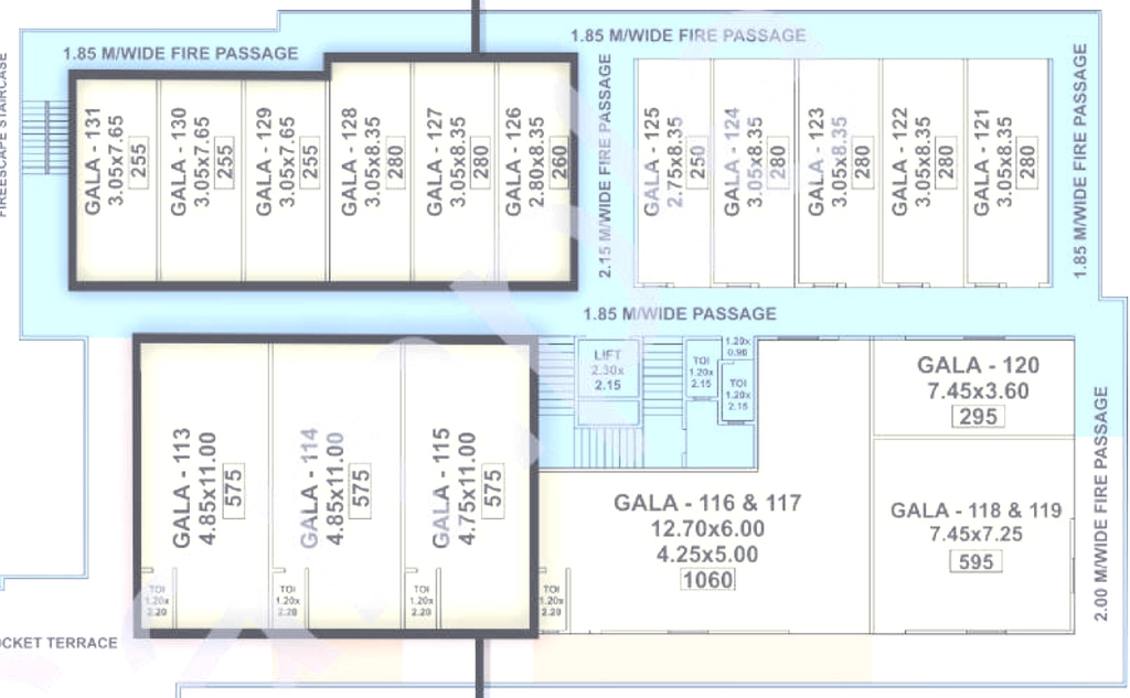 Floor Plan of Riddhi Pride Industrial Estate in Vasai East, Palghar - Image 382349