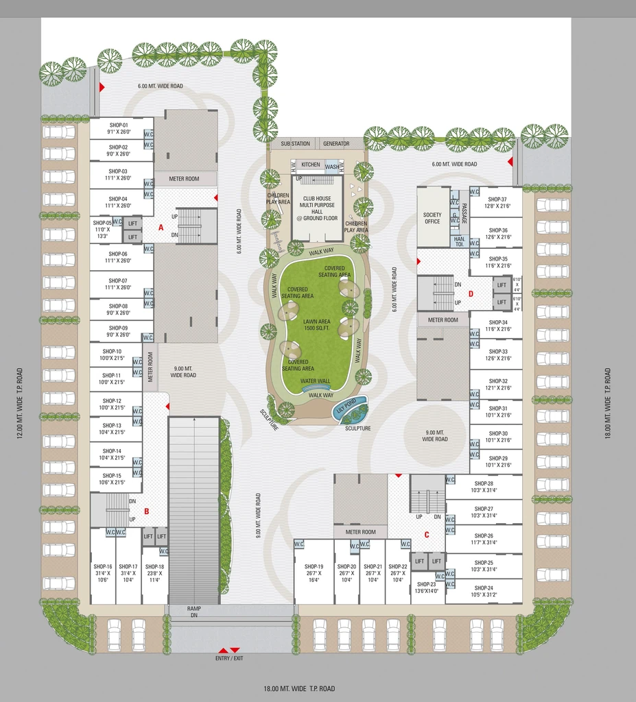 Master Plan of Shyam Balraj Heritage in Vastral, Ahmedabad - Image 381926