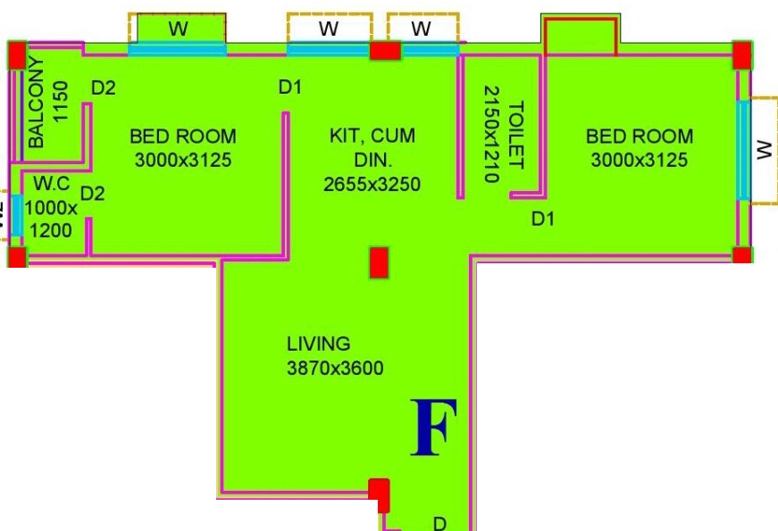 2 BHK Flat in Urban Gilt Apartments in Sonarpur, Kolkata - Image 909198