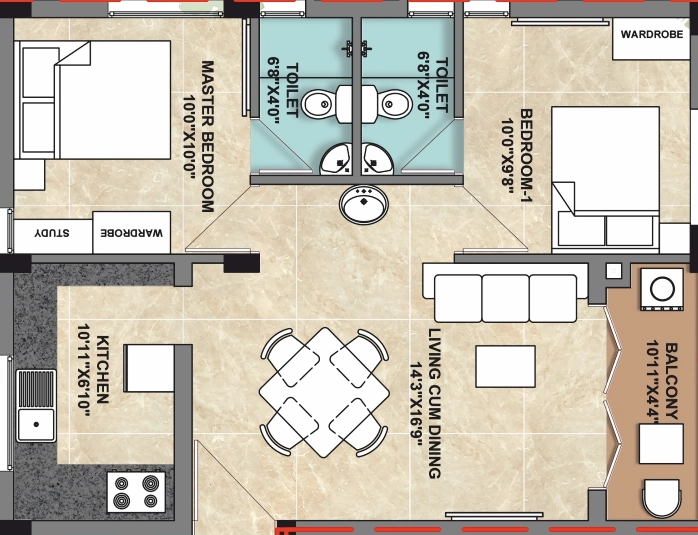 2 BHK Flat in Jaag Anirudhan in Ambattur, Chennai - Image 908760