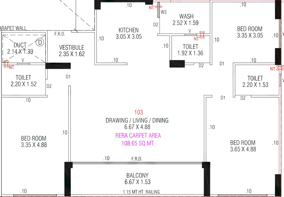 3 BHK Flat in Giriraj Nest Richmond in Nikol, Ahmedabad - Image 908865