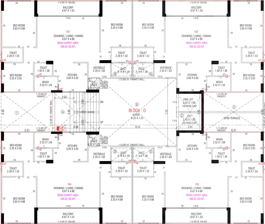 Floor Plan of Giriraj Nest Richmond in Nikol, Ahmedabad - Image 381958