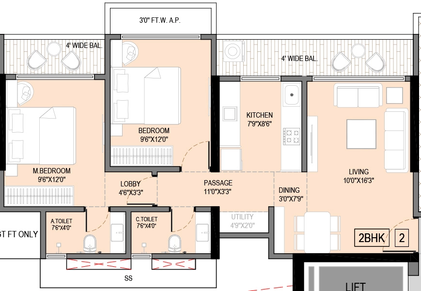 2 BHK Flat in Agarwal Infinity in Virar West, Palghar - Image 908771