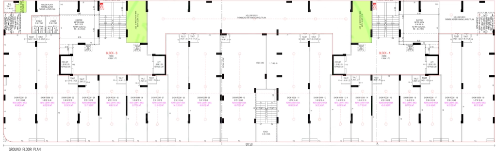 Floor Plan of Commercial Giriraj Nest Richmond in Nikol, Ahmedabad - Image 381973