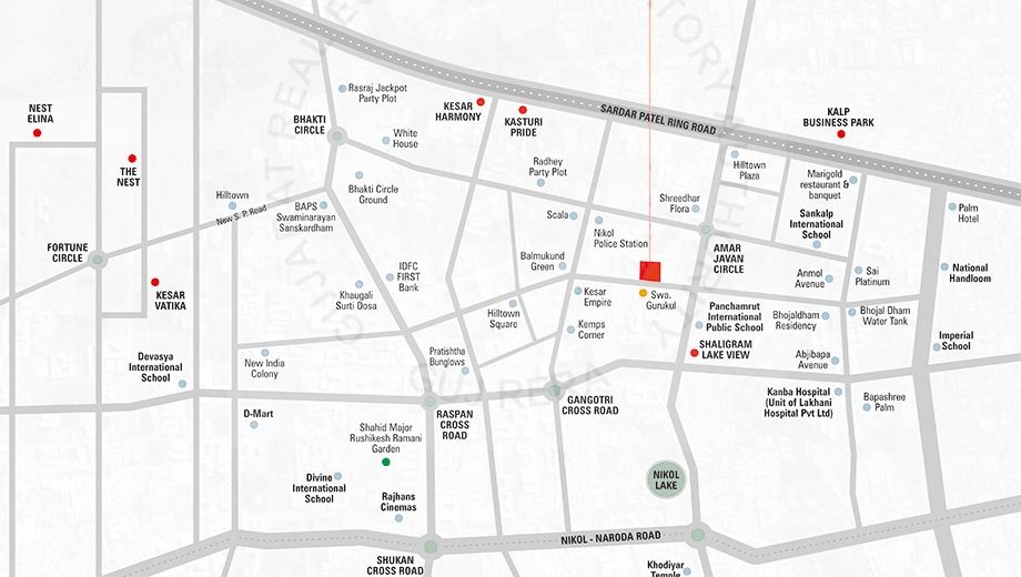 Location of Commercial Giriraj Nest Richmond - Image 381972