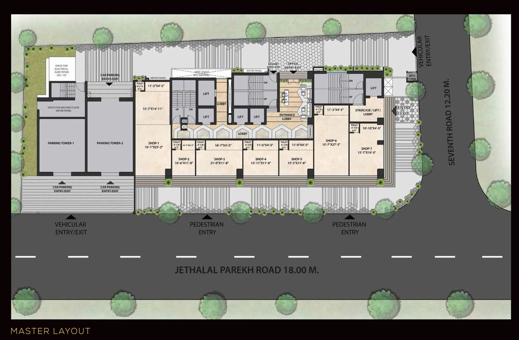 Master Plan of Azlo The Metropole in Ghatkopar West, Mumbai - Image 383750