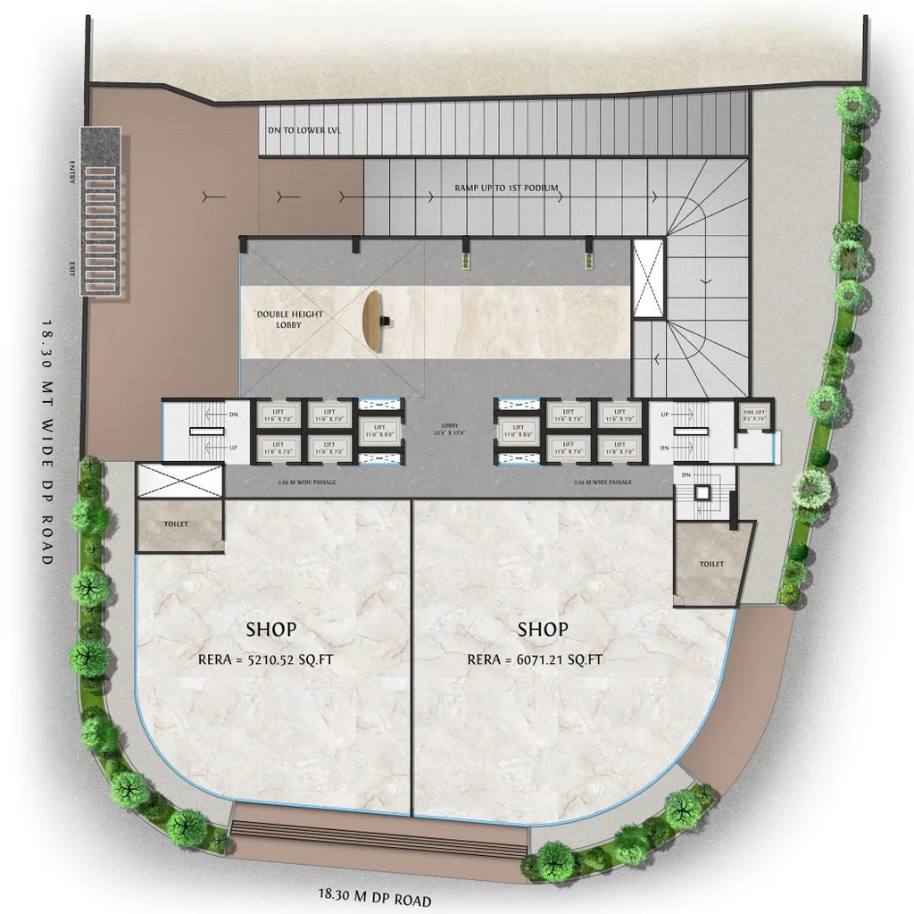 Master Plan of Vora Codeword The Edge in Malad East, Mumbai - Image 383008