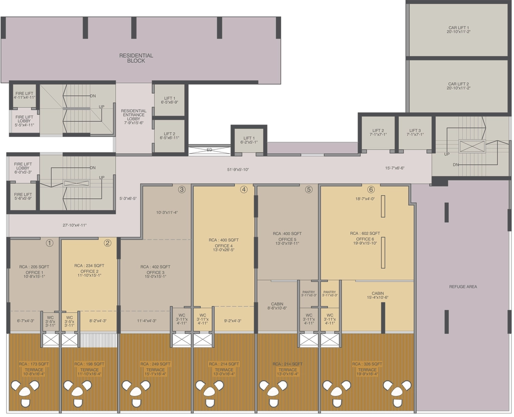 Floor Plan of Sparkles Mitali Business Centre in Malad East, Mumbai - Image 383032