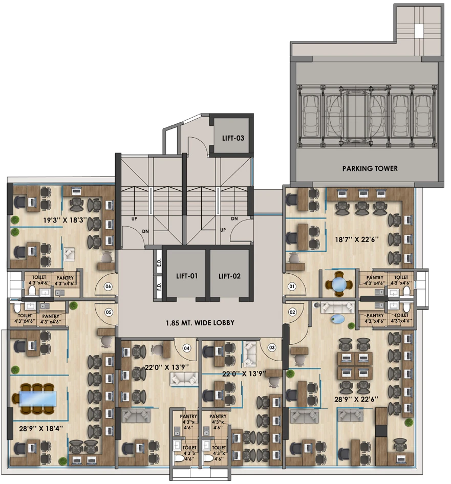 Floor Plan of VKG Centurion in Goregaon East, Mumbai - Image 382572