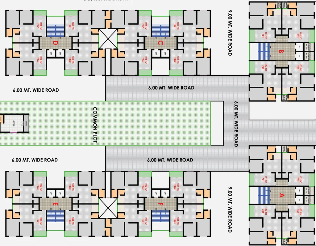 Floor Plan of DBS Sarva Residency in Kathwada, Ahmedabad - Image 381952