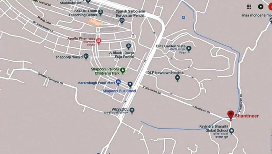 Location of Dimitra Shanti Neer Villa in New Town, Kolkata - Image 381902