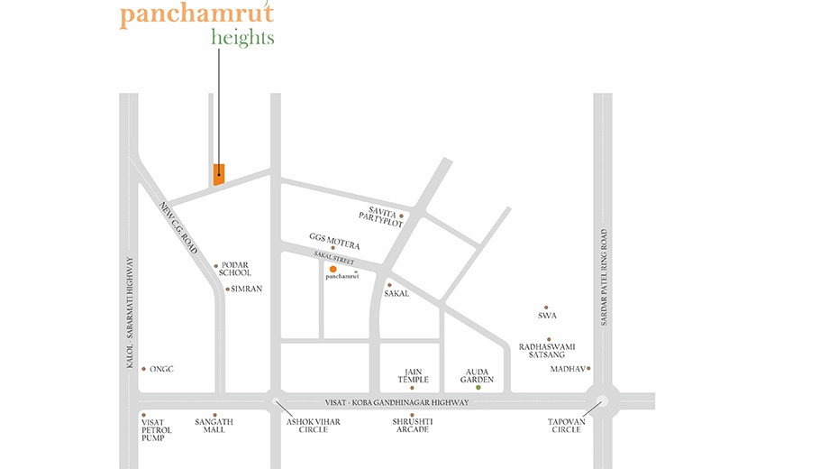 Location of Prakalp Panchamrut Heights - Image 384562