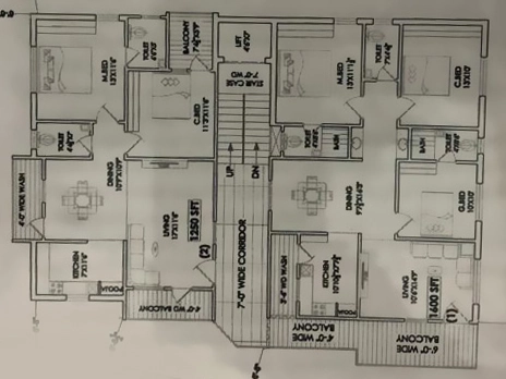 Floor Plan of Confident Sri Sai Maruthi Residency in Miyapur, Hyderabad - Image 382131