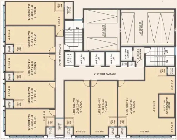 Floor Plan of SM Seasons Metro in Thane West, Thane - Image 382419