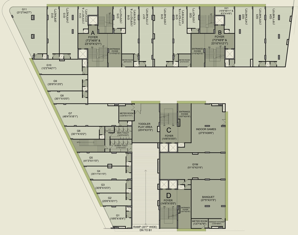 Floor Plan of Commercial Addor Ivory Springs in Adalaj, Ahmedabad - Image 384800