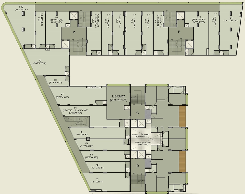 Floor Plan of Commercial Addor Ivory Springs in Adalaj, Ahmedabad - Image 384799
