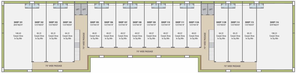 Floor Plan of Commercial Star Empire And Elegance in Nava Naroda, Ahmedabad - Image 382263