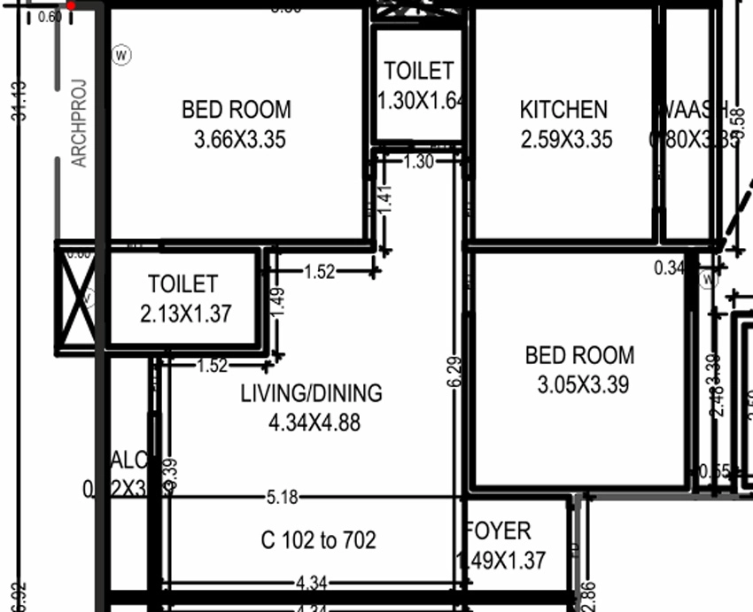 2 BHK Flat in Easy Way Sapphire Avenue in Akota, Vadodara - Image 908932