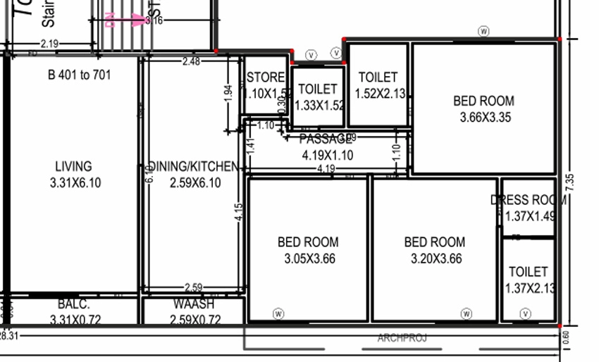 3 BHK Flat in Easy Way Sapphire Avenue in Akota, Vadodara - Image 908934
