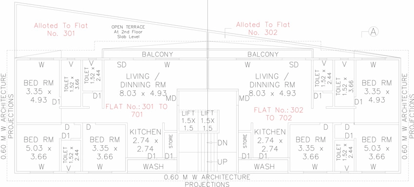 Floor Plan of OHM Aries Legacy in Tandalja, Vadodara - Image 382125