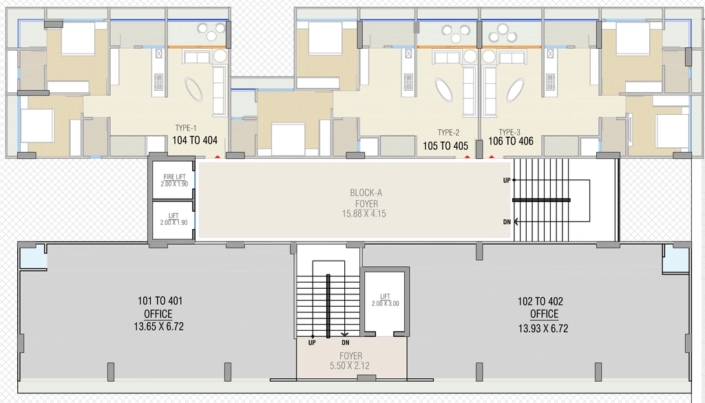 Floor Plan of Commercial Shree Tokyo Town in Nikol, Ahmedabad - Image 383044
