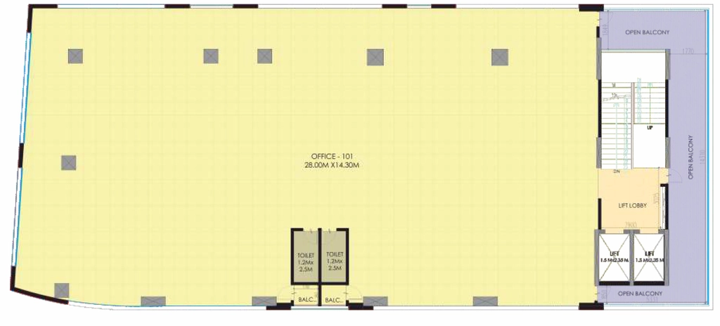 Floor Plan of Aaeshka Pancard Business Hub in Baner, Pune - Image 401750