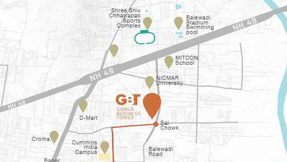 Location of Royal Ganga Business Tower - Image 382633