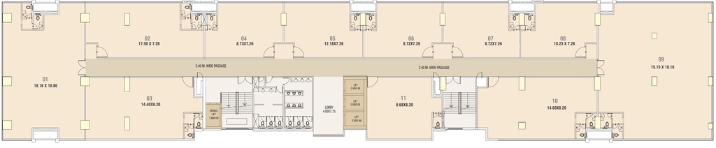 Floor Plan of DNK Square in Viman Nagar, Pune - Image 383692