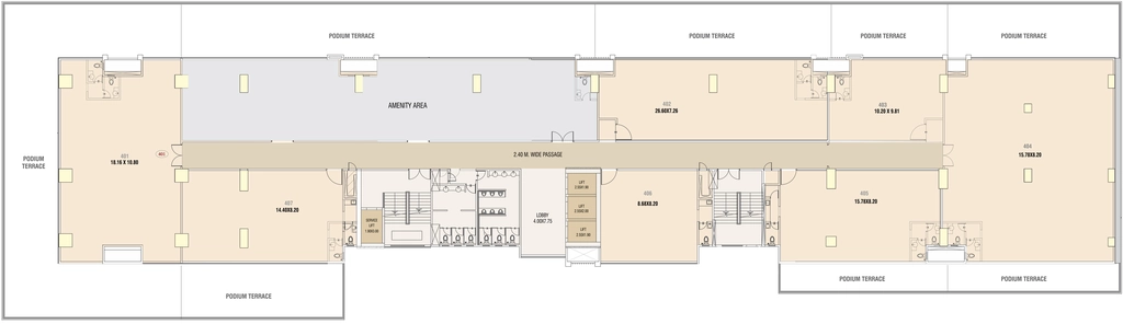 Floor Plan of DNK Square in Viman Nagar, Pune - Image 383693