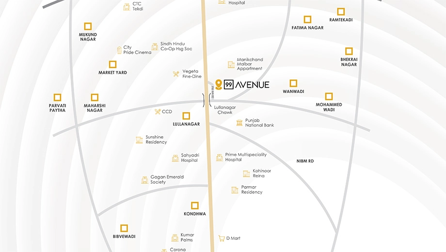 Location of Raviraj 99 Avenue - Image 383597