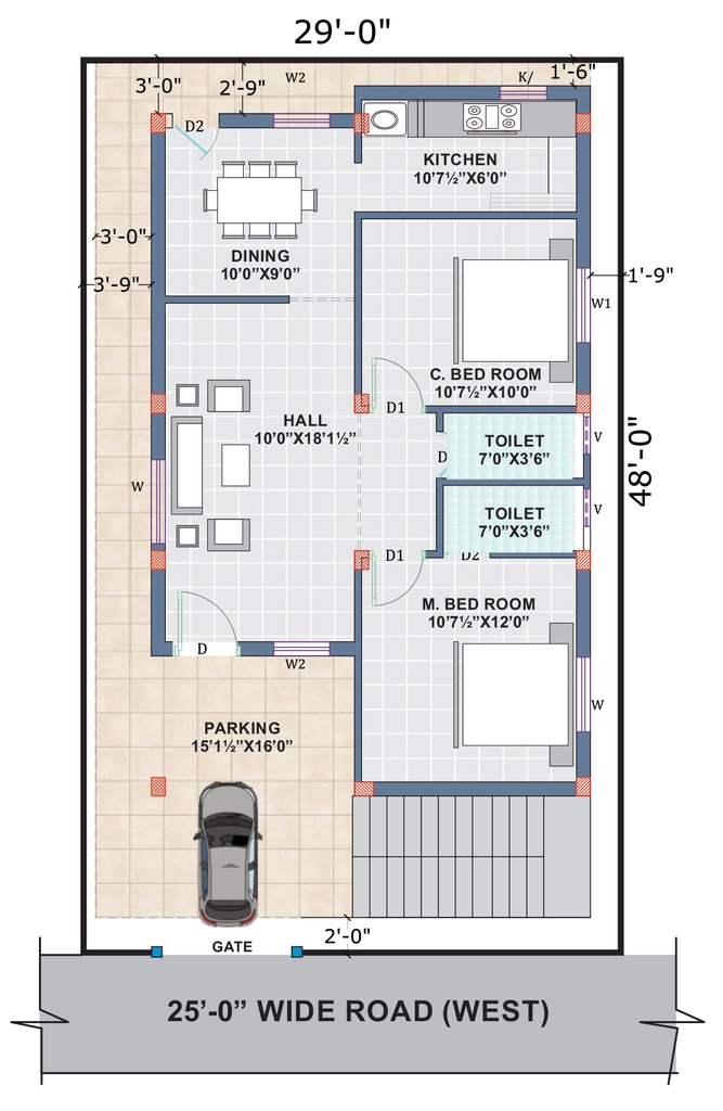 2 BHK House/Villa in GM Bhavana Homes in Ameenpur, Hyderabad - Image 909236