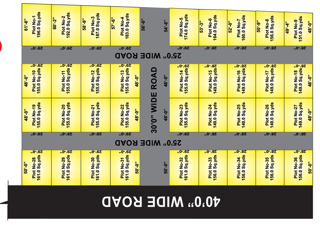 Master Plan of GM Bhavana Homes in Ameenpur, Hyderabad - Image 382743