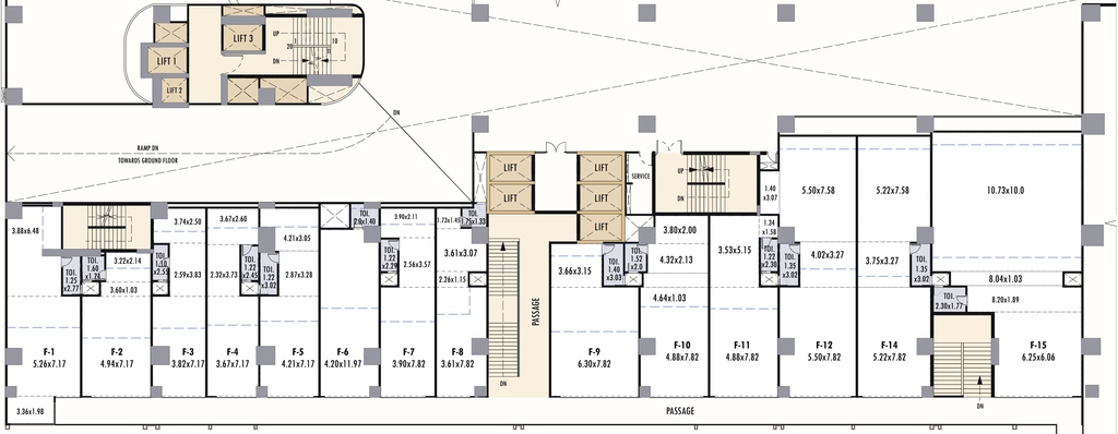 Floor Plan of Bramha Boulevard in Camp, Pune - Image 383205