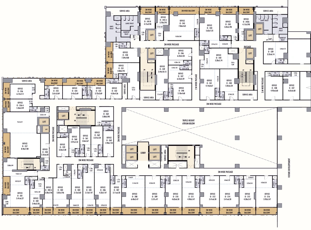 Floor Plan of Bramha Boulevard in Camp, Pune - Image 383208