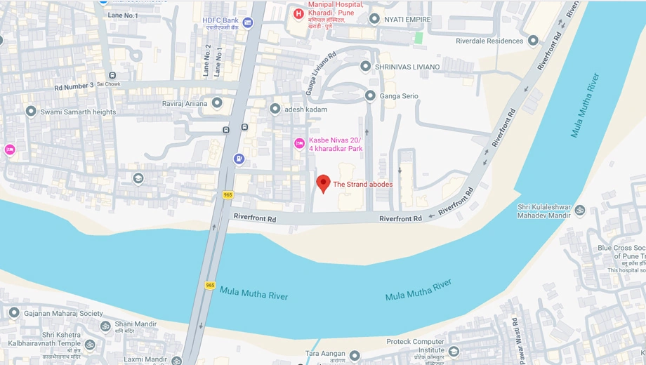 Location of Commercial SSPL The Strand in Kharadi, Pune - Image 383703