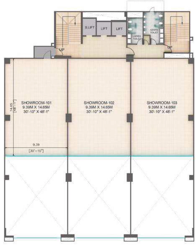 Floor Plan of Konark Alpha in Kharadi, Pune - Image 402035