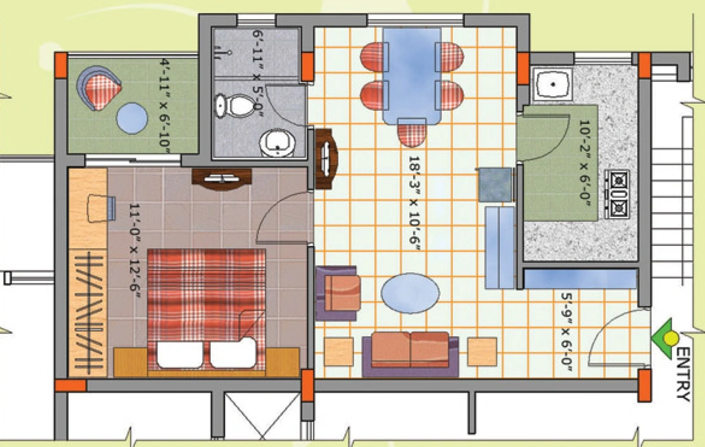 1 BHK Flat in Mandakini Garden in Patia, Bhubaneswar - Image 909474