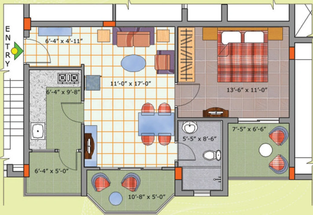 1 BHK Flat in Mandakini Garden in Patia, Bhubaneswar - Image 909475