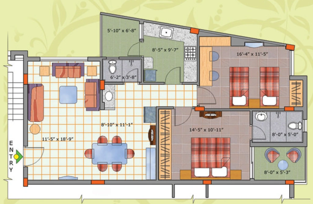 2 BHK Flat in Mandakini Garden in Patia, Bhubaneswar - Image 909477