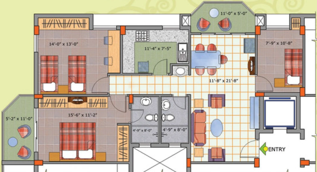 3 BHK Flat in Mandakini Garden in Patia, Bhubaneswar - Image 909478