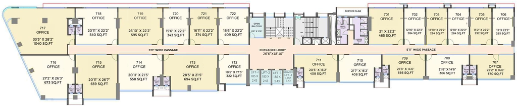 Floor Plan of Raviraj West Avenue in Aundh, Pune - Image 383084
