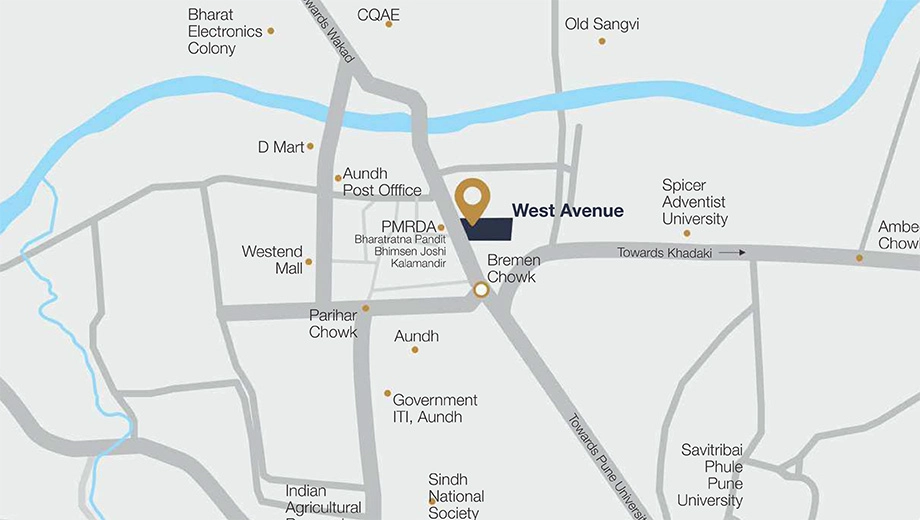 Location of Raviraj West Avenue - Image 383080
