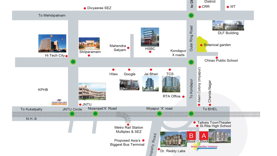Location of Imperial Sree Harika Towers - Image 382722