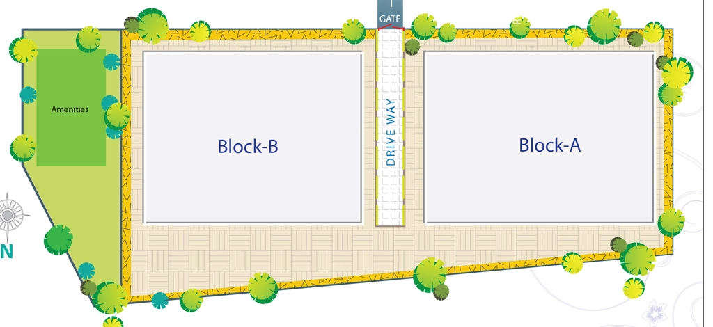 Master Plan of Imperial Sree Harika Towers in Miyapur, Hyderabad - Image 382720