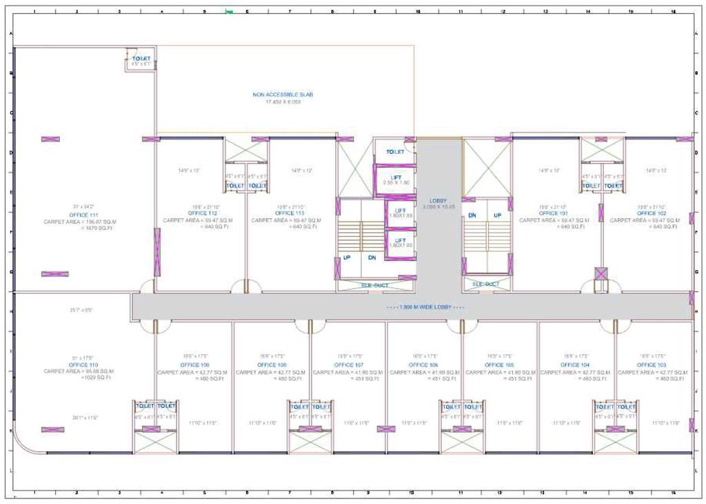 Floor Plan of AUM La Commercia in Baner, Pune - Image 382996