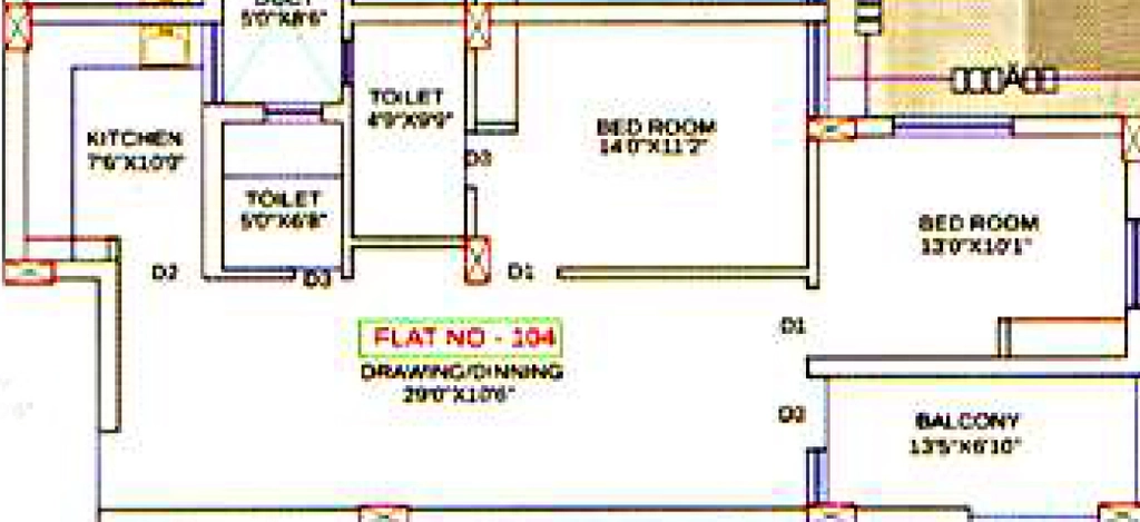 2 BHK Flat in Preetam Somu Residency in Kalarahanga, Bhubaneswar - Image 909484