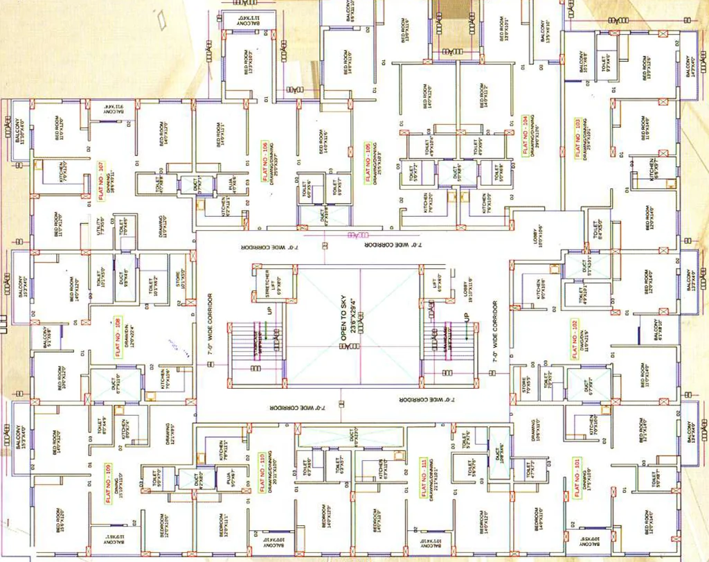 Floor Plan of Preetam Somu Residency in Kalarahanga, Bhubaneswar - Image 383269